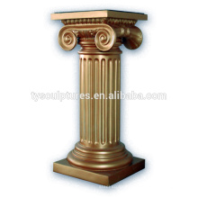 high quality luxury golden color Ionic Order stone marble columns for building house interior decoration